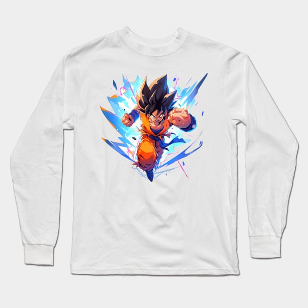 goku Long Sleeve T-Shirt by pokermoment